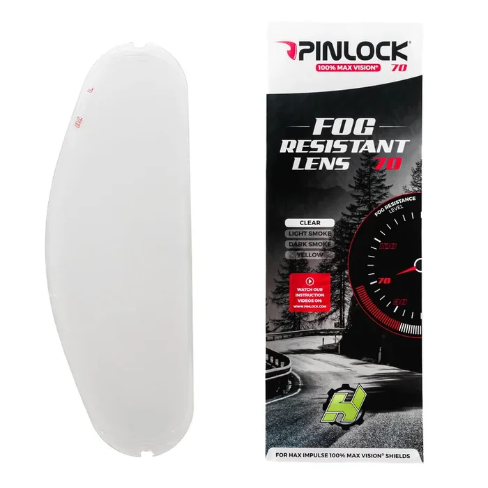 100% Max Vision Pinlock 70 Dks 274 For Hax Impulse Series Helmet Made In Netherlands