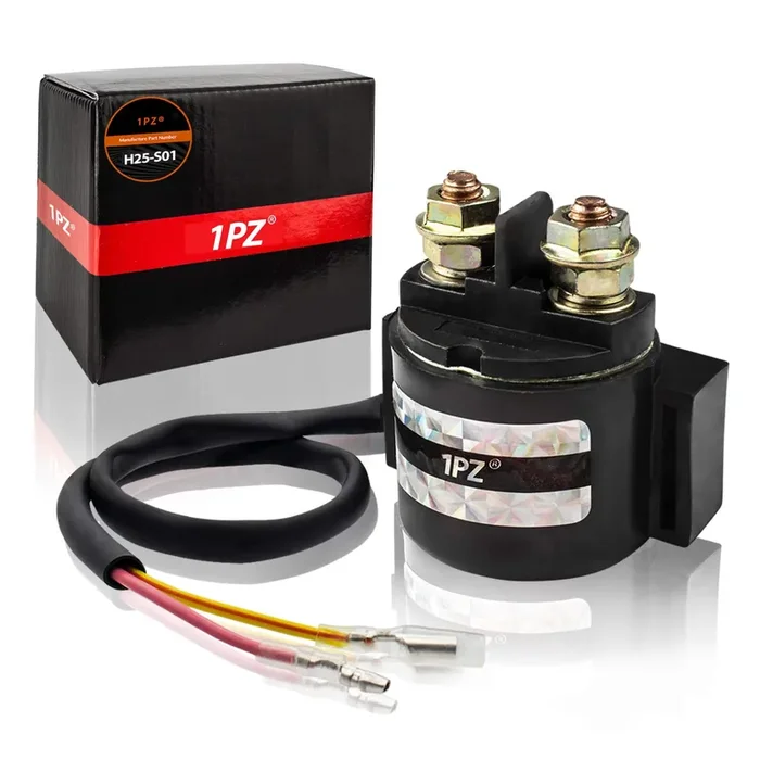 1Pz H25-S01 Premium Starter Solenoid Relay Replacement For Honda Trx250Ex Trx 250 Ex Sportrax 2002 2003 2004 2005 2006 2007 2008 2009 2011 2012 2013 2014 2016 2017 2018 2019 2020
