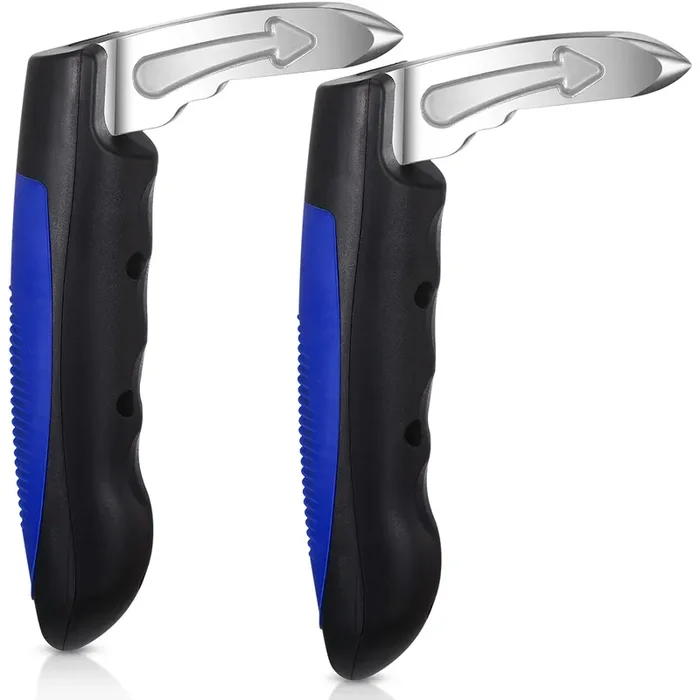 2 Pieces Vehicle Support Handles Automotive Door Assist Handles Elderly Car Assist Handles With Window Breaker For Elderly And H