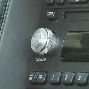 2001-2004 Double Style Billet Aluminum Radio Button Satin