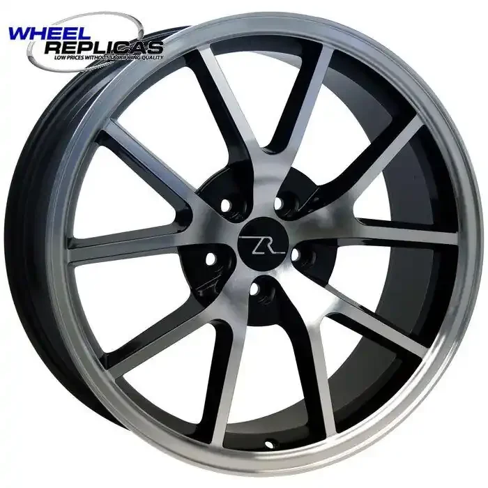 20x 8.5 Black & Machined FR500 Style Wheel 2005-2021 Mustang