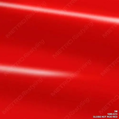 3M 1080 G13 Gloss Hot Rod Red 5Ft X 3Ft (15 Sq/Ft) Car Wrap Vinyl Film