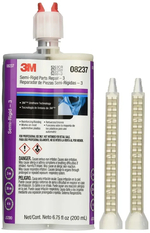 3M Semi-Rigid Parts Repair – 3, 08237, Black, 200 Ml Cartridge