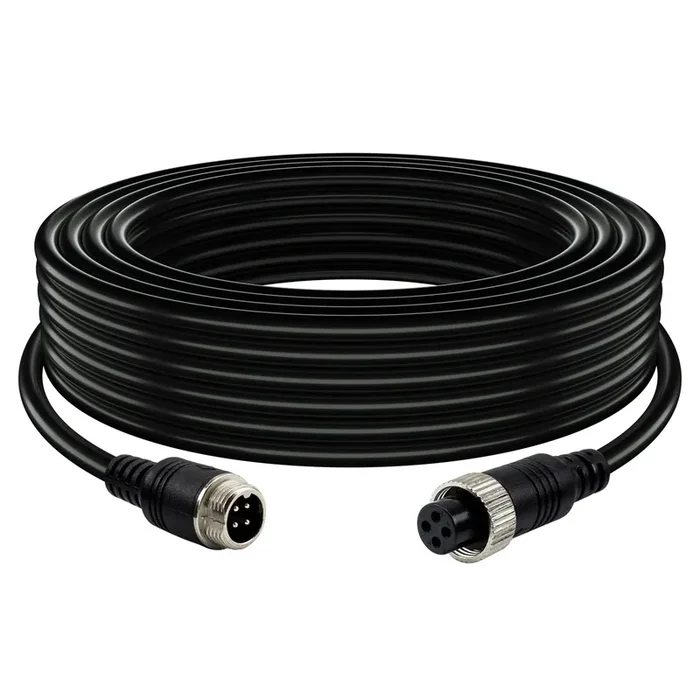 4 Pin Camera Cord Car Video Aviation Extension Cable,Lonlonty 50Ft Backup Camera Extension Cable Dash Cam Rear View For Cctv Rea