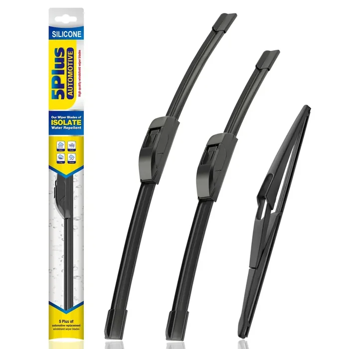5 Plus Silicone Windshield Wipers Replacement For 2008-2013 Nissan Rogue,2014-2015 Nissan Rogue Select Wiper Blades(Set Of 3),Au
