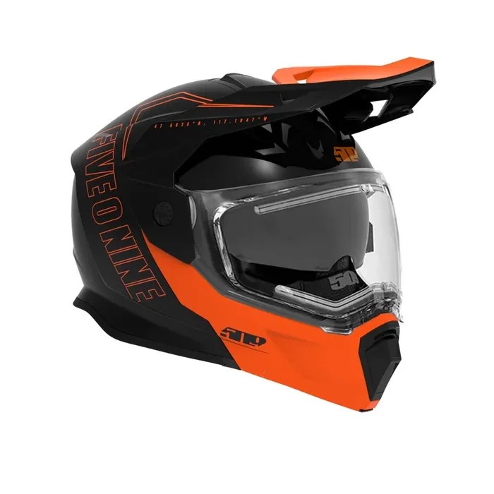 509 Delta R4 Ignite Snowmobile Helmet With Heated Shield (Gloss Orange – X-Large)