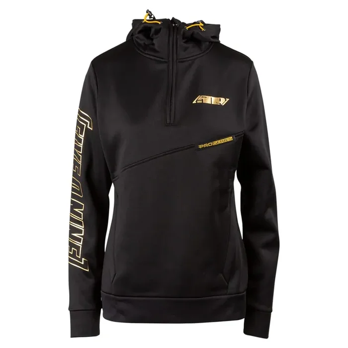 509 Women‘S Sector Quarter Zip Hoodie (Black – Large)