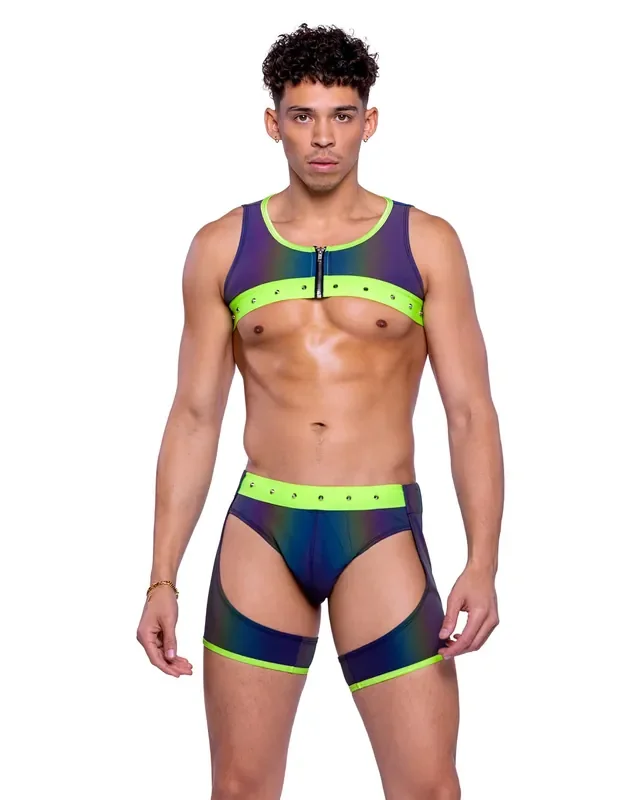 6535 – Reflective Chaps With Stud Detail