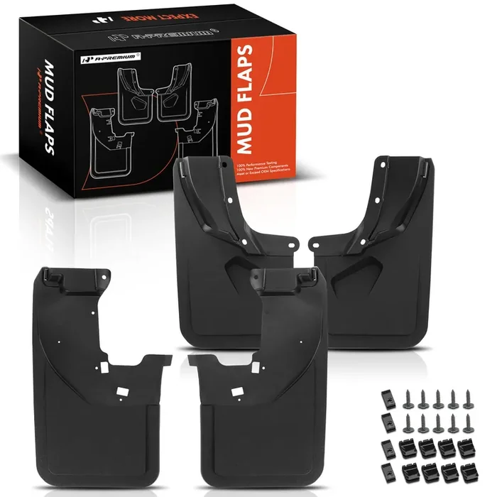 A-Premium – 4Pcs Mud Flaps Splash Guards W/Hardware Compatible With Ford Bronco 2024-2021, [4 & 2-Door] – For Base, Everglades,