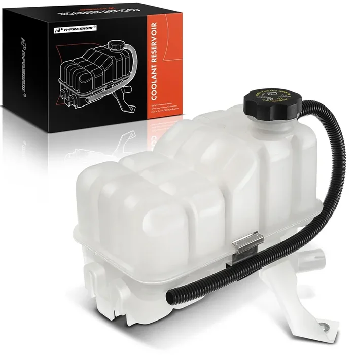 A-Premium Coolant Overflow Recovery Reservoir Tank [W/Sensor & Cap] Compatible With Chevrolet Silverado 1500 2500 3500, Suburban, Tahoe & Gmc Sierra, Yukon & Cadillac Escalade, Replace 15203949