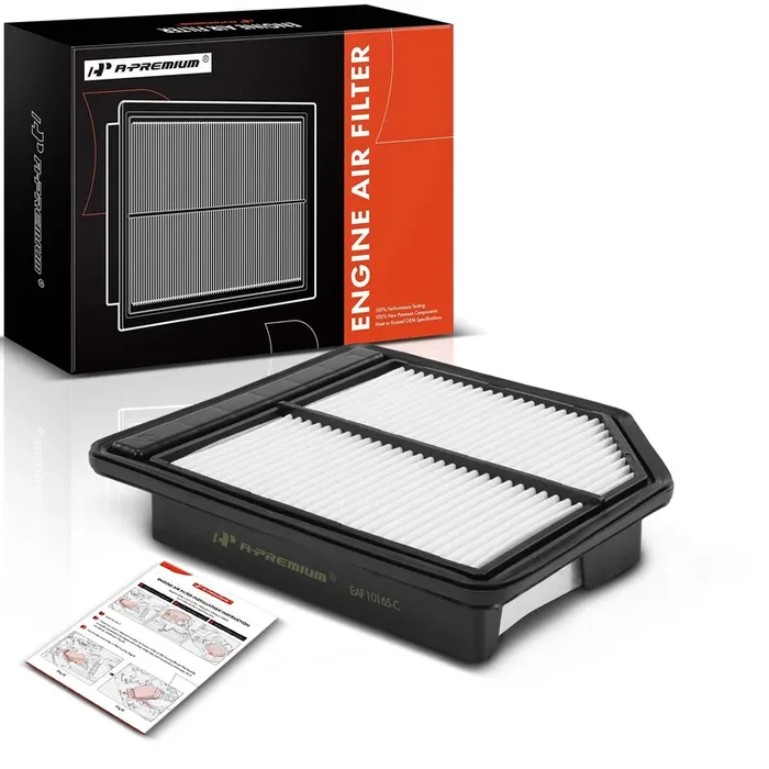 A-Premium Engine Air Filter Compatible With Honda Civic 2006 2007 2008 2009 2010 2011, L4 1.8L, Rigid Panel, Replace 17220Rnaa00
