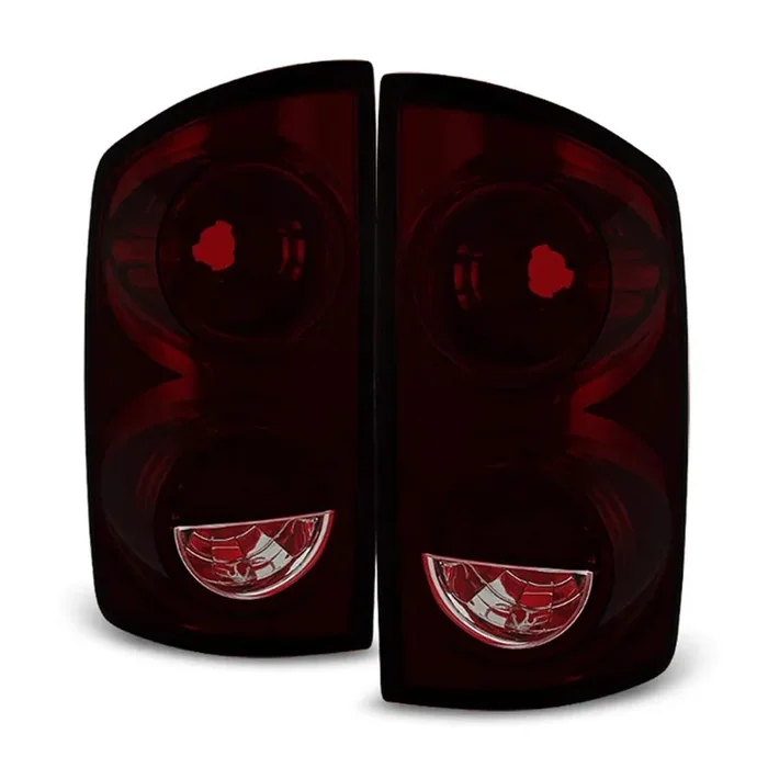 Acanii – For Red Smoke 2007-2008 Dodge Ram 1500 07-09 2500 3500 Tail Lights Lamps Left+Right