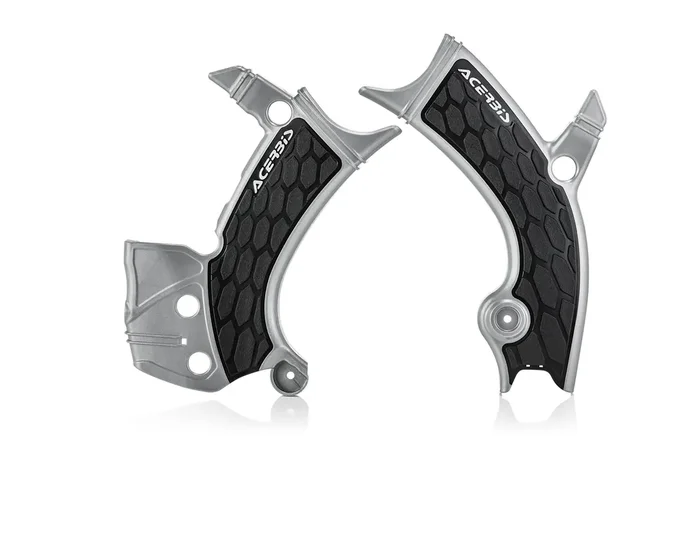 Acerbis X-Grip Frame Guard – Silver/Black (2689411015)