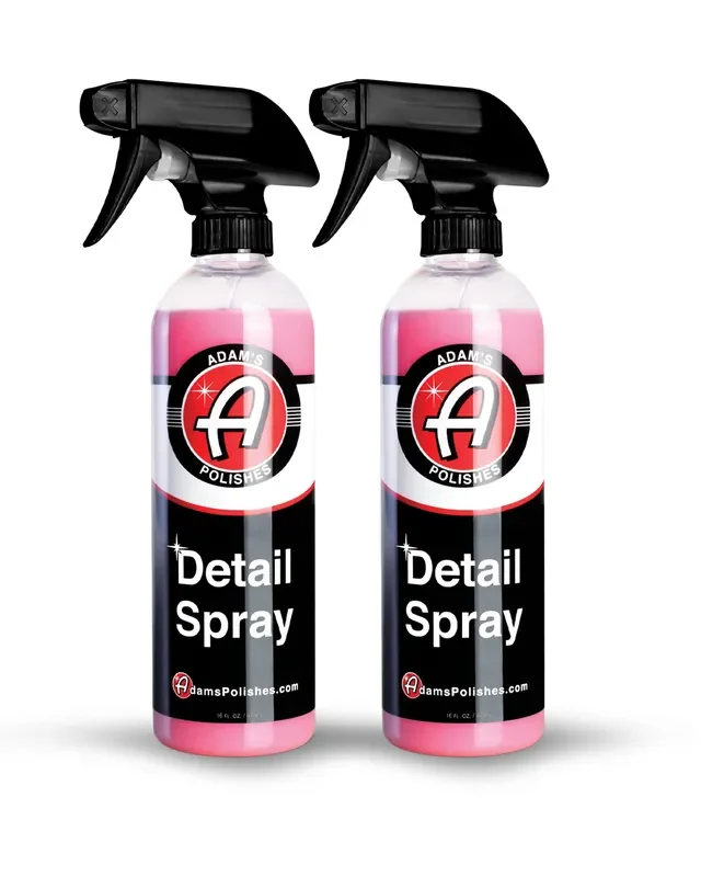 Adam‘S Polishes Detail Spray (2-Pack) – Quick Waterless Detailer Spray For Car Detailing Polisher Clay Bar & Car Wax Boosting