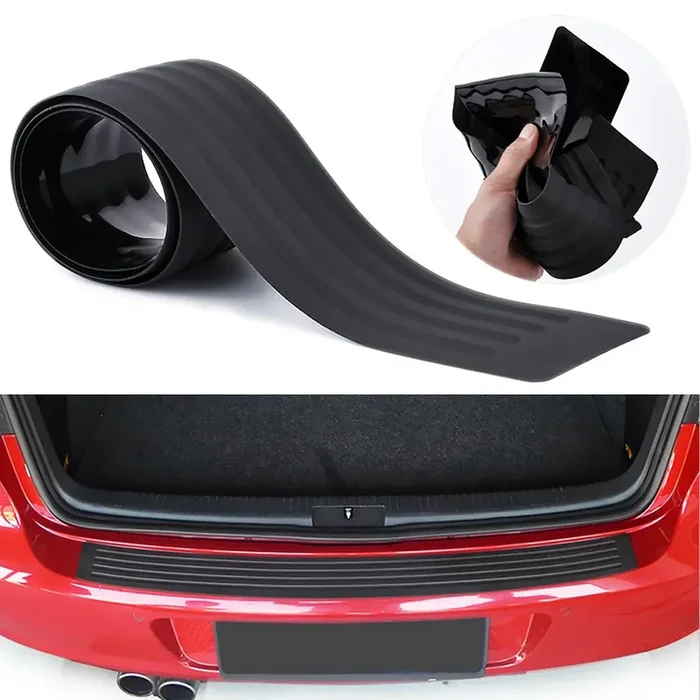 Advgears Black Rubber Rear Bumper Protector Guard – Universal 35.5 Inch Scratch-Resistant Trim Cover for SUV/Cars