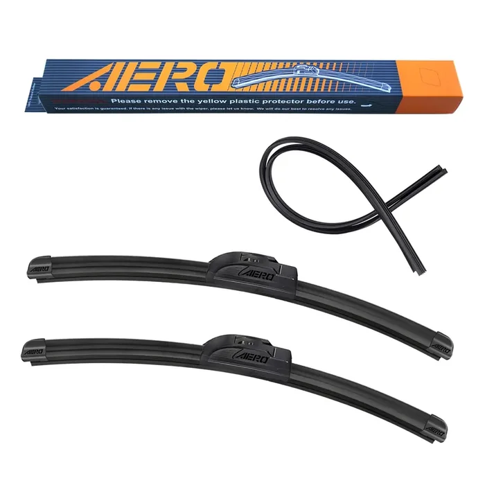 Aero Voyager 20‘‘ + 20‘‘ Windshield Wipers, Premium All-Season Automotive Replacement Wiper Blades With Extra Rubber Refills + 1