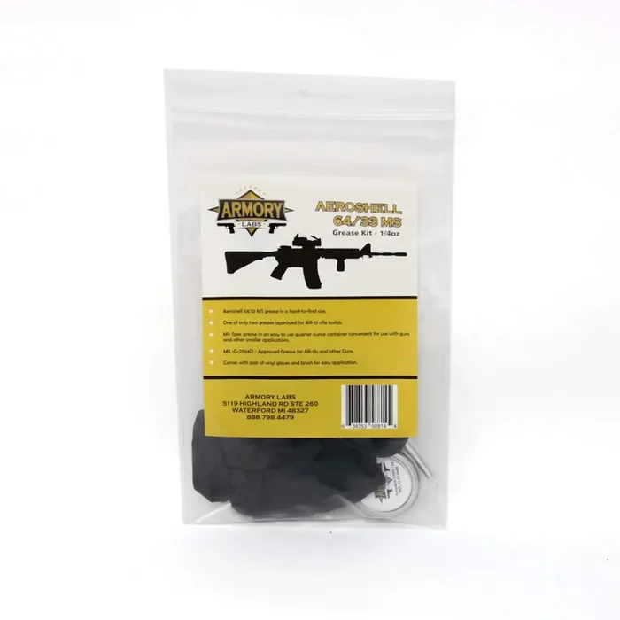Aeroshell 33 Ms Grease Kit – 1/4Oz (Specifically Sized For Gun Owners And Builders) , Best Gun Grease And Ar15 Grease. Mil-G-211