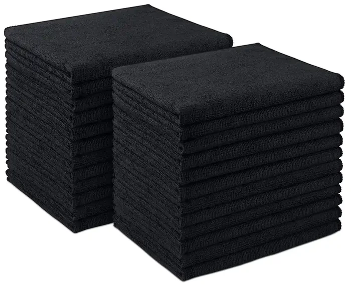 Aidea Microfiber Cleaning Cloth 24 Pack, 12Inx16In Microfiber Towel For Cars, Soft & Absorbent Microfiber Towels, Lint Free Clea