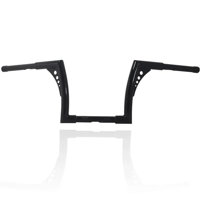 AIRCMT 10 Rise Batwing Ape Hangers 1-1/4 Handlebar for Harley Softail, FXST, Sportster XL 883/1200, Touring, Gloss