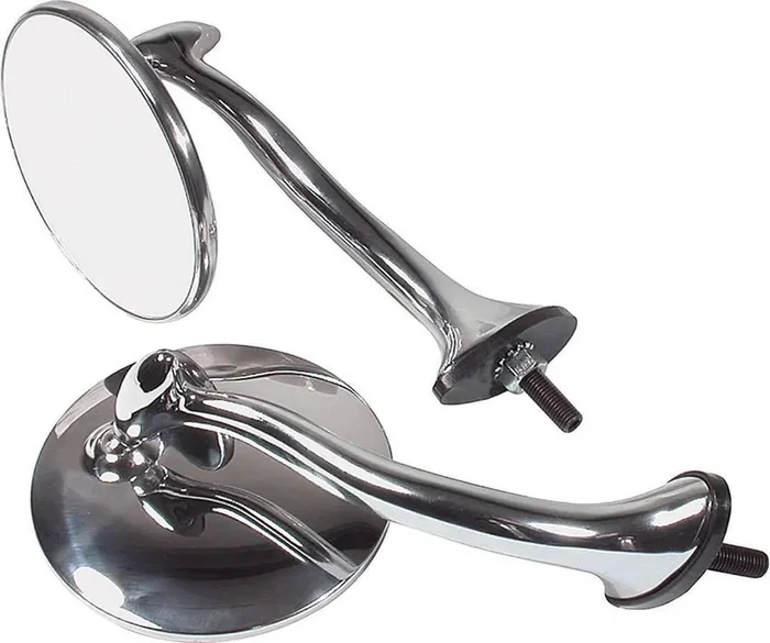 Allstar Performance All76400 Mirror, Swan Neck, Side View, Round, 4 In Diameter