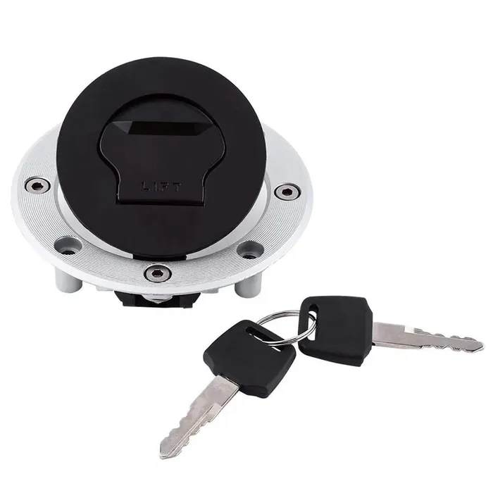 Aluminum Gas Fuel Tank Cap Cover, Gas Fuel Tank Cap Lock With Key Motorcycle Accessories For Suzuki Gsxr600 1997-2003/Gsxr 750 1996-2003/Gsxr1000 2001-2002