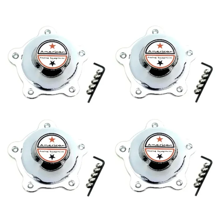 American Racing 4 Pack Vn105-1Cap 1055001 Chrome Wheel Center Cap