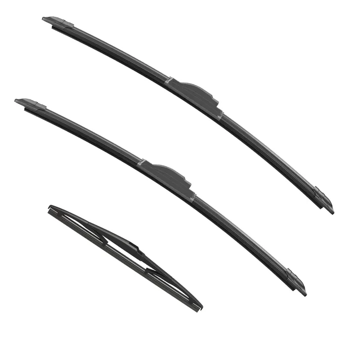 Anikluim 18‘‘+18‘‘ Wiper Blades With 14‘‘ Rear Wiper Blade Set Replacement For 2006-2010 Commander Windshield Wipers Original Fa