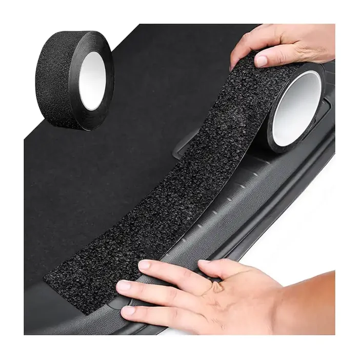 Anti Slip Car Door Entry Guard, Diy Adhesive Door Sill Protector, Nano Tape Films Peva Cover, Rear Trunk Edge Guard Protection, Car Accessories (Black, 2.7‘X196‘)