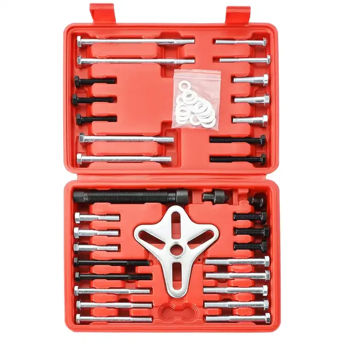 Atpeam 46Pcs Harmonic Balancer Puller Set Steering Wheel Puller Kit, Use With Harmonic Balancers, Crankshaft Pulleys And Gears