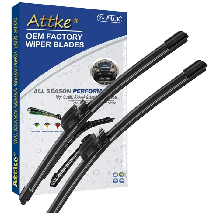 Attke Front Windshield Wiper Blades For Audi A8 S8 2003-2010 Genuine Replacement Wiper Blade Set 22‘‘/22‘‘ (Set Of 2)