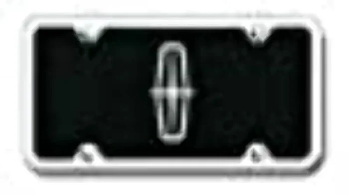 Au-Tomotive Gold Chrome Logo On License Plate + Frame For Lincoln (Black)