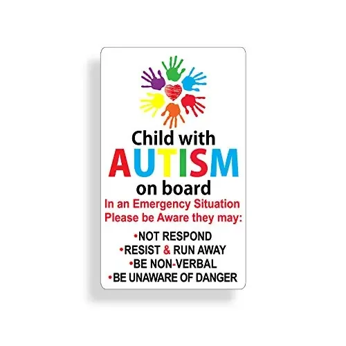 Autism Awareness Sticker Car Safety Decal For Child In Vehicle Car Truck Van Suv Custom Die Cut