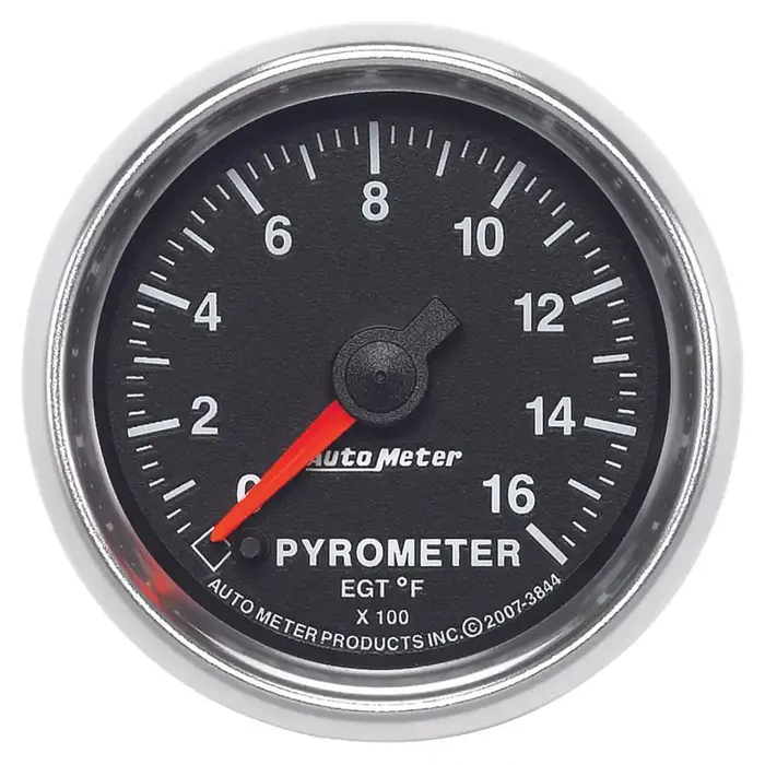 Auto Meter GS Series 2 1/16″ 0-1600 deg. Pyrometer Gauge
