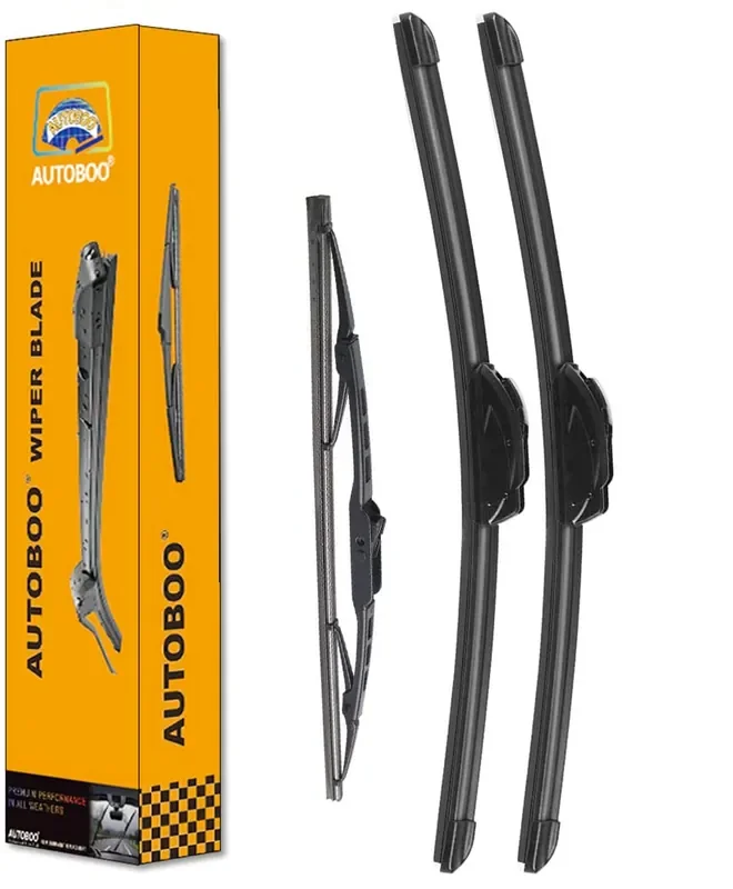 Autoboo 26‘‘+19‘‘ Windshield Wipers With 16‘‘ Rear Wiper Blade Replacement For Toyota Sienna 2010 2009 2008 2007 2006 2005 -Orig