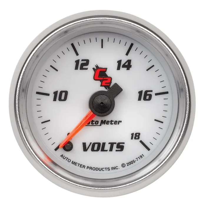 Autometer C2 Series 2-1/16″ Electric Voltmeter Gauge