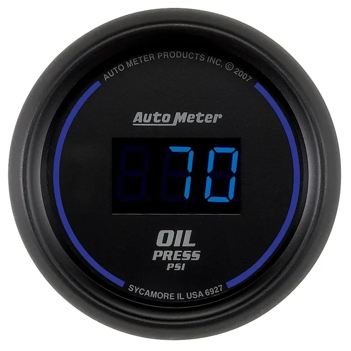 Autometer Cobalt Digital Series 0-100psi Oil Pressure Gauge