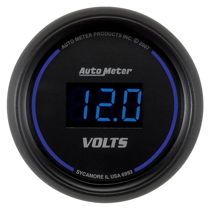 Autometer Cobalt Digital Series 8-18v Voltmeter Gauge