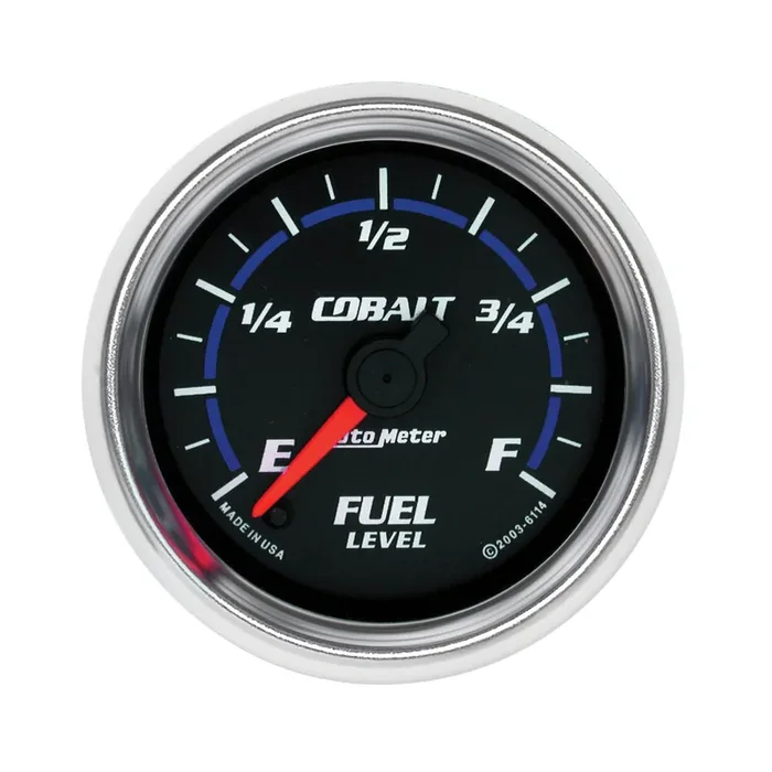 Autometer Cobalt Series 2 1/16″ Programmable Fuel Level Gauge