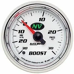 Autometer NV Series 2-1/16″ Mechanical -30/+30psi Boost/Vac