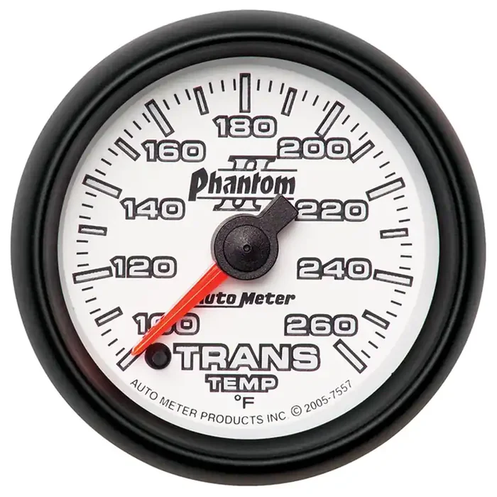 Autometer Phantom II Series 100-260 deg. Trans Temp Gauge