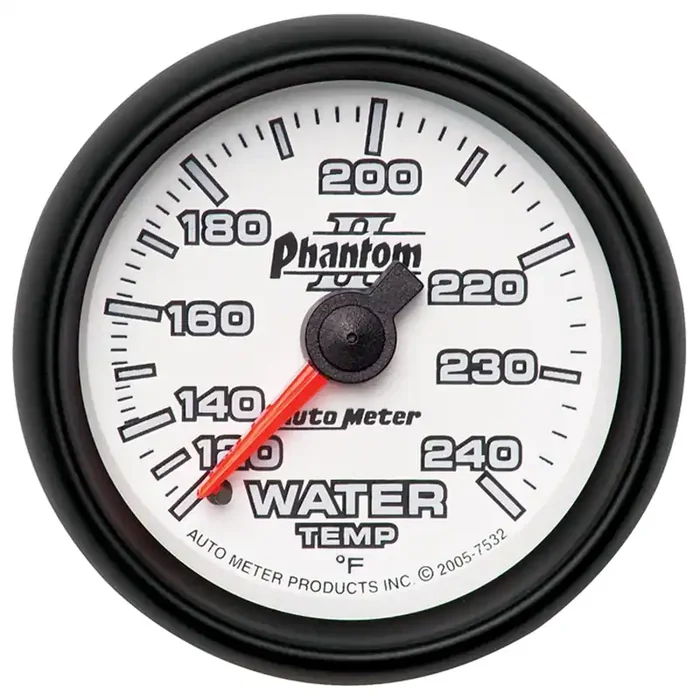 Autometer Phantom II Series 2 1/16″ 120-240 deg Water Temp Gauge