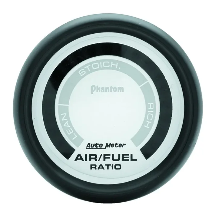 Autometer Phantom Series 2 1/16″ Lean-Rich Air/Fuel Ratio Gauge