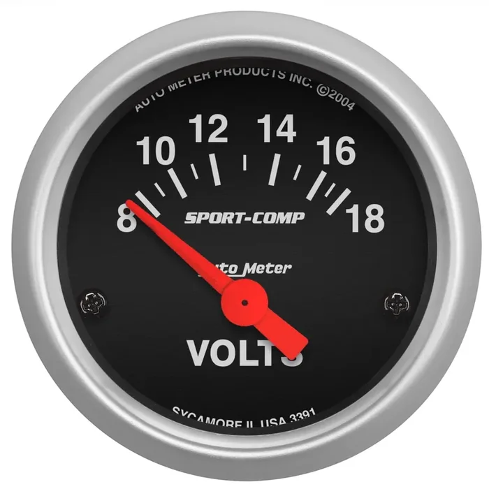 Autometer Sport Comp 2-1/16″ Electric Voltmeter Gauge