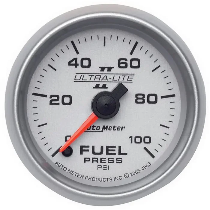 Autometer Ultra-Lite II Series 2-1/16″ 0-100 PSI Electric Fuel Pressure Gauge