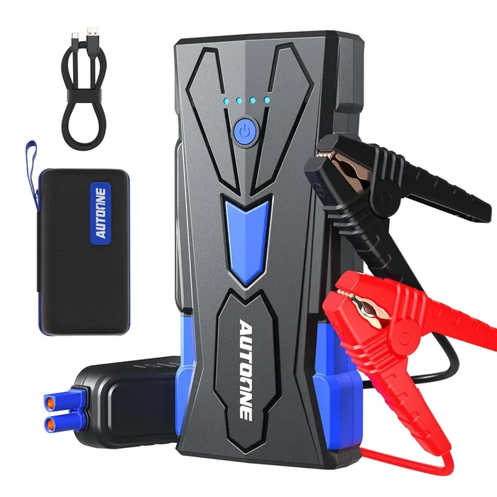 Autoone 6000A Car Battery Jump Starter Up To All Gas & 12L Diesel Engine, Car Battery Jumper Starter Portable 12V Jump Box With