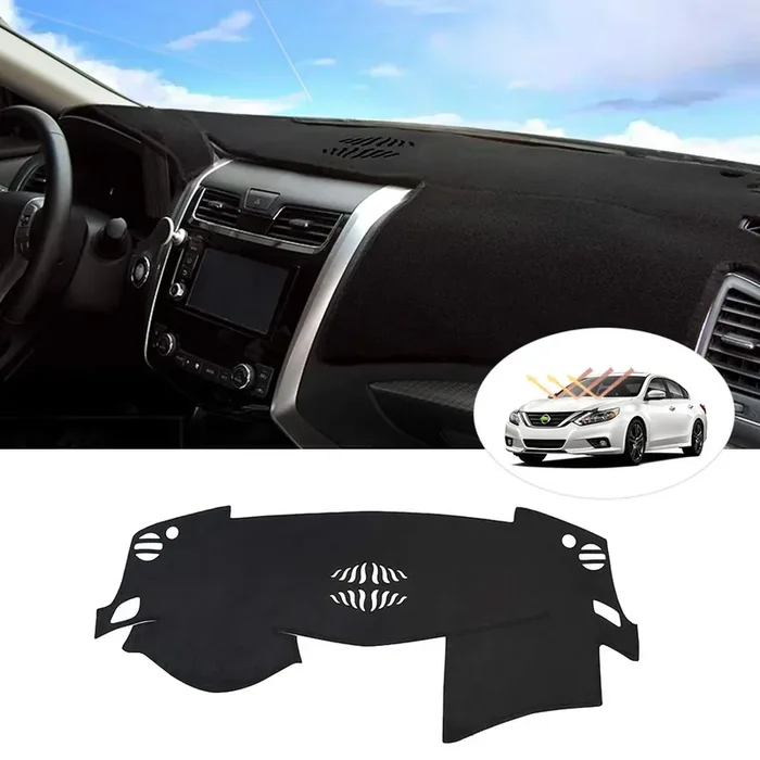 Autorder Dashboard Cover Mat For 2013-2018 Nissan Altima Accessories Dash Cover Flannel Dash Mat Sunshade Glare Uv Rays Protecto