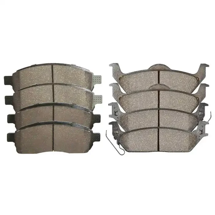 Autoshack Front And Rear Ceramic Brake Pads Set 8Pcs Replacement For 2004 2005 2006 2007 2008 2009 Ford F-150 2006-2008 Lincoln Mark Lt 4.2L 4.6L 5.4L V6 V8 4Wd Awd Rwd Scd1083-1012