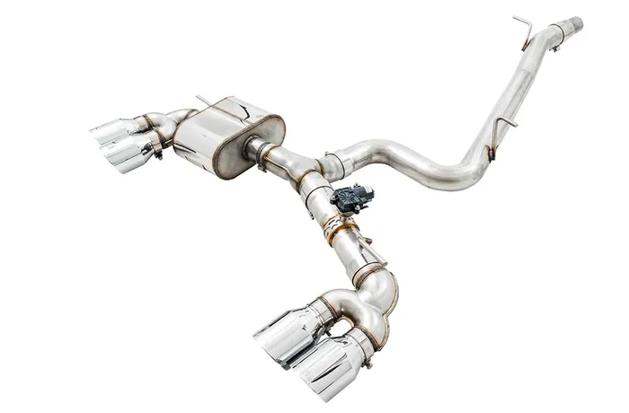 AWE SwitchPath™ Exhaust for MK7 Golf R – Chrome Silver Tips, 102mm – 3025-42064