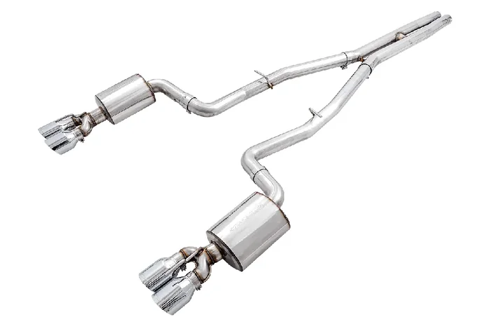 AWE Touring Edition Exhaust – Non-Resonated – Chrome Silver Quad Tips (2015-2020 Dodge Challenger 5.7L) – 3020-42076