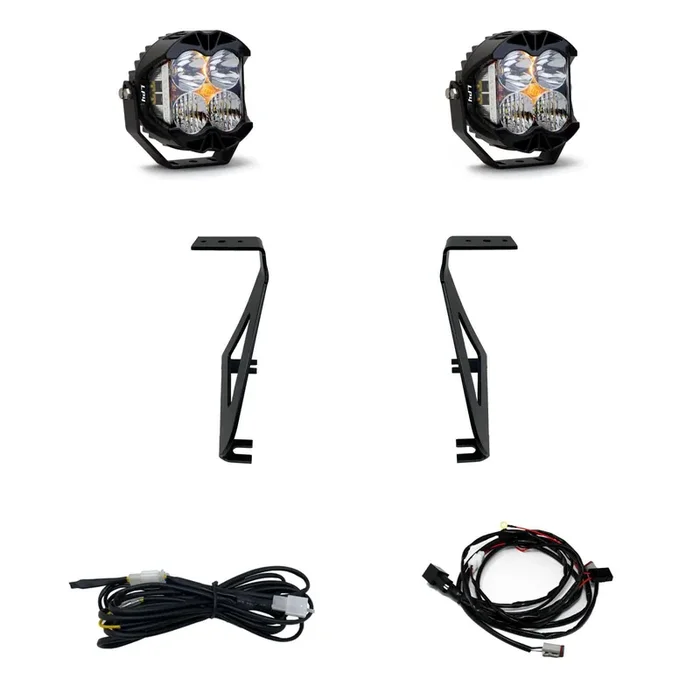 Baja Designs Lp4 Pro Led A-Pillar Light Kit For Ford F-150 Raptor 2021+ Truck (Driving/Combo; Clear)
